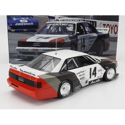 WERK83 AUDI 200 QUATTRO TEAM AUDI SPORT N 14 WINNER CLEVERLAND TRANS-AM 1988 HANS JOACHIM STUCK - WHITE GREY RED 1/18