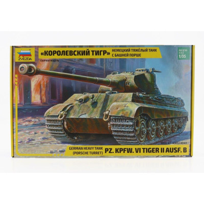 ZVEZDA TANK PZ. KPFW. VI TIGER II AUSF. B MILITARY 1945 1/35
