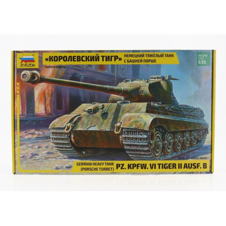 ZVEZDA TANK PZ. KPFW. VI TIGER II AUSF. B MILITARY 1945 1/35