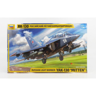 ZVEZDA YAKOVLEV YAK 130 MITTEN AIRPLANE MILITARY 1996 1/48