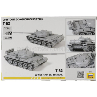 ZVEZDA TANK T-62 SOVIET MAIN BATTLE TANK MILITARY 1974 1/72