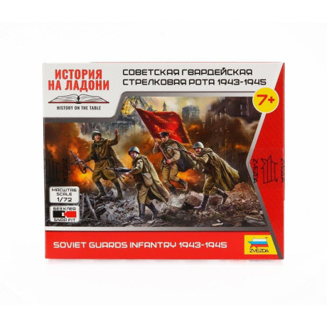 ZVEZDA ACCESSORIES SOVIET GUARDS INFANTRY MILITARY FIGURES 1/72