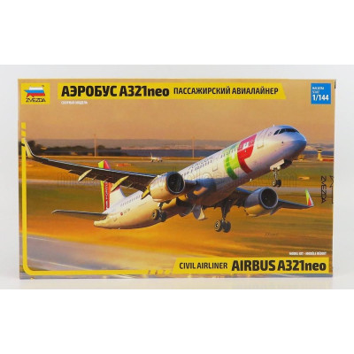 ZVEZDA AIRBUS AIRBUS A321neo AIRPLANE CIVIL AIRLINER 2002 1/144