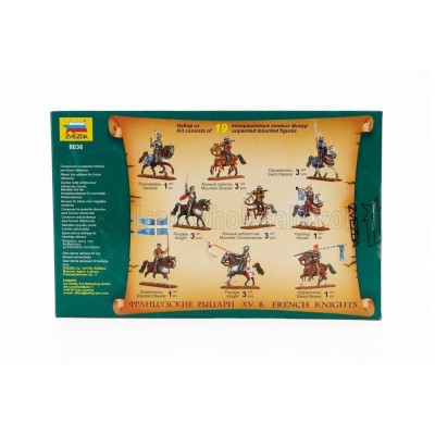 ZVEZDA ACCESSORIES FRENCH KNIGHTS MILITARY FIGURES 1/72