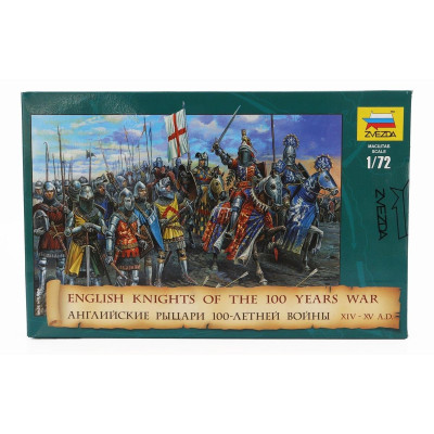 ZVEZDA FIGURES ENGLISH KNIGHTS OF THE 100 YEAR WAR 1/72
