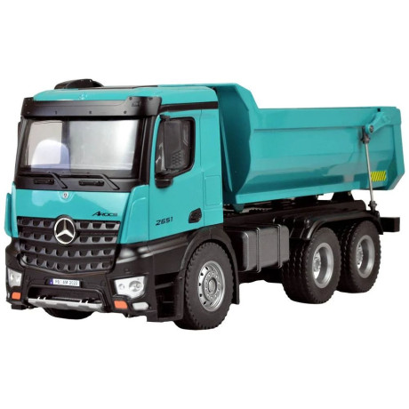 Mercedes truck tipper PRO kovový, 1:10, RTR, 2,4 GHz, biely