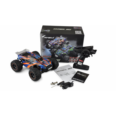 Amewi Hyper GO RC Truggy brushed 4WD 1:16 RTR blue/orange