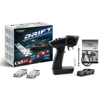 1/76 C65 DRIFT RC Car RTR (šedá)