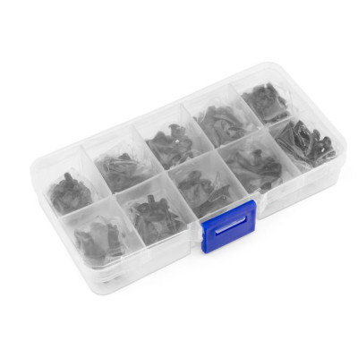 Sada černých šroubů 10.9 (300ks) s krabičkou