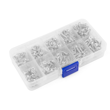 Sada nerezových šroubů (400ks) s krabičkou