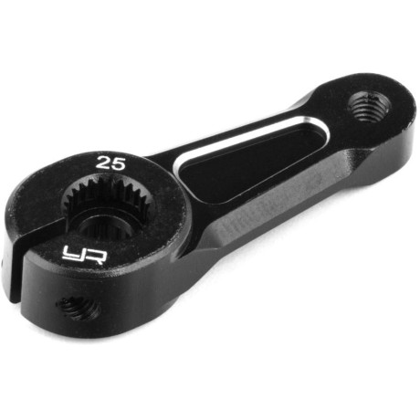 Hliníková páka serva 23T a 25T pro Traxxas TRX-4 a TRX-6, černá