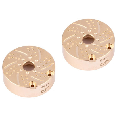 Mosazné rozšířené kryty portálů, přední / zadní 118g pro Traxxas TRX-4, 2ks