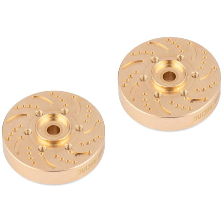 Mosazný 53g náboj kol pro YR 1.9 kola, 2ks