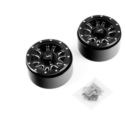 2.2 Aluminum CNC 12 Spoke Beadlock Wheel 2ks, Černé