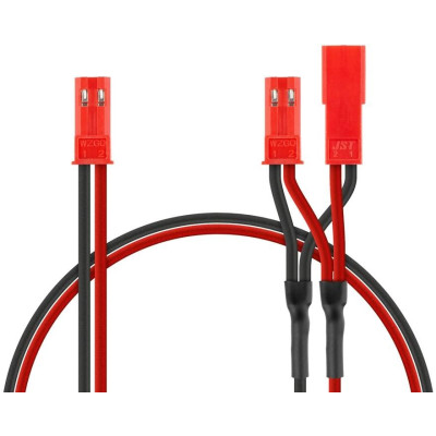 Paralelní Y-kabel BEC JST ( 1x samec , 2x samice )