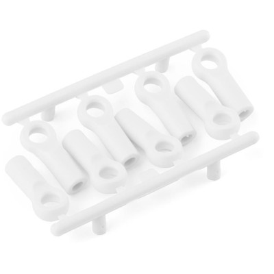 Plastové kloubky 4.8x15mm, 8ks, bílé