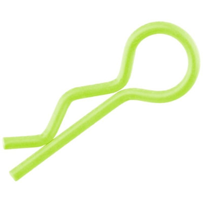 Sponky karoserie 1/10, fluor žlutá, 10 ks