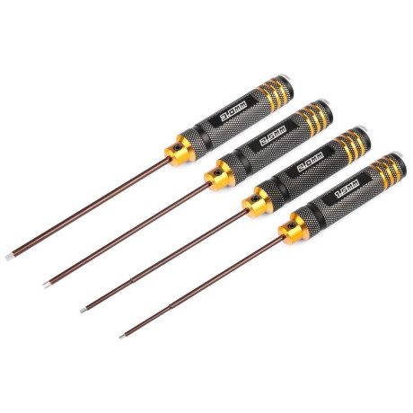 Sada hliníkových šroubováků imbus (1.5/2.0/2.5/3.0mm tvrzená HD ocel) Černo/zlaté