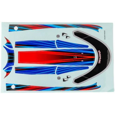 Traxxas fedélzeti matricák kék (a Distruptorhoz)