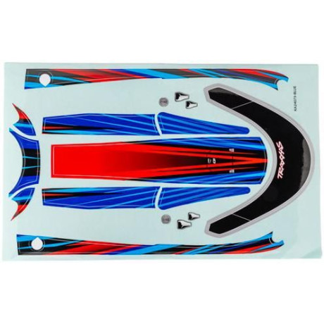 Traxxas fedélzeti matricák kék (a Distruptorhoz)