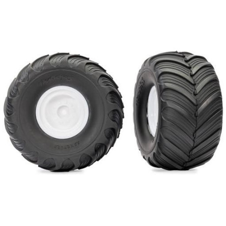 Traxxas kolo 2.0/3.0", disk bílý, pneu Terra Groove (2)