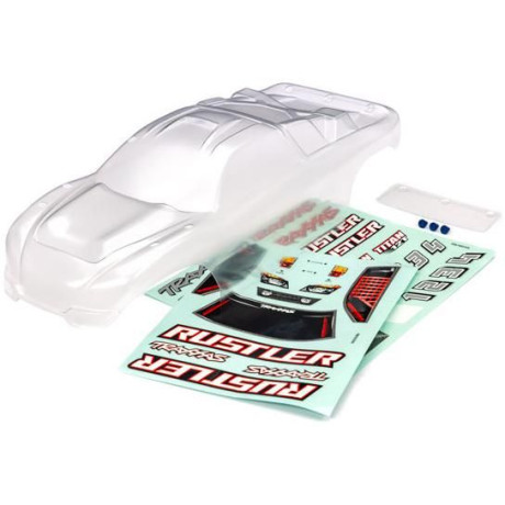 Traxxas Rustler karosszéria, rugózatlan tiszta