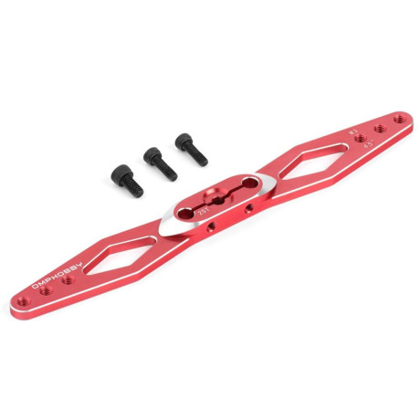 Servo páka dvouramenná M3 4.5" - červená