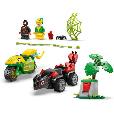 LEGO Marvel - Spidey a jeho úžasní přátelé - Spin, Electro a honička s dinosauřím vozidlem