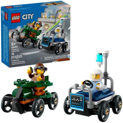 LEGO City - Závodní balíček: Letadlo vs. nemocniční lůžko