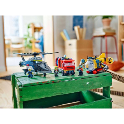 LEGO City - Remix: Helikoptéra, hasičský vůz a ponorka