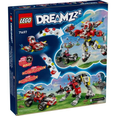 LEGO DREAMZzz - Cooperův tygří robot a Zerův hot rod