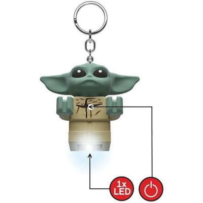 LEGO svítící klíčenka - Star Wars Baby Yoda