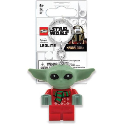 LEGO svítící klíčenka - Star Wars Baby Yoda ve svetru