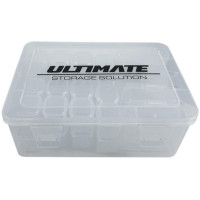 165x120x60 mm-es műanyag doboz 5 közepes és 32 kicsi belső dobozzal.