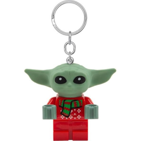 LEGO svítící klíčenka - Star Wars Baby Yoda ve svetru