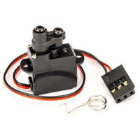 Traxxas szervo váltó kétfokozatú sebességváltóhoz a Traxxas TRX-4M modellhez. A szervo lehetővé teszi a váltás távoli vezérlését az adón keresztül. A működéshez szükséges egy klímaberendezés ECM-jének (elektronikus vezérlőmodul) telepítése a modellre a kétsebességes sebességváltó mellett, valamint a modell min. fordulatszámának vezérlése. 3 csatornás adó.