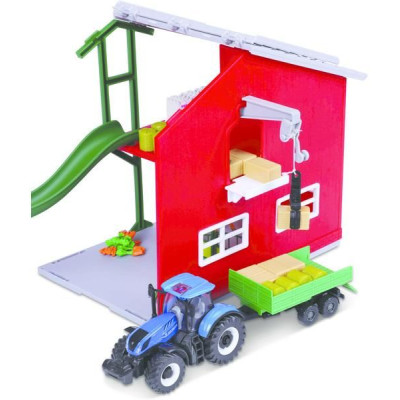 Bburago koňská stáj s traktorem