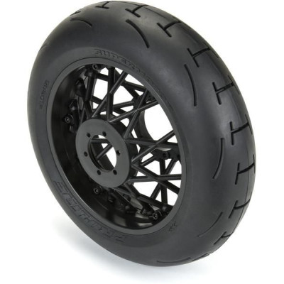 Pro-Line kolo s pneu 1:4 Supermoto 2.0 S3 zadní, disk černý: PM-MX/SM