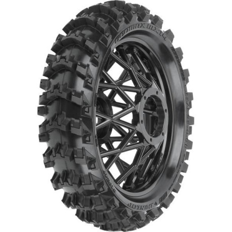 Pro-Line kolo s pneu 1:4 Dunlop Geomax MX14 V2 Bead CR4 zadní, disk černý: Promoto-MX