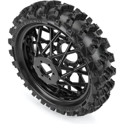 Pro-Line kolo s pneu 1:4 Dunlop Geomax MX14 V2 Bead CR4 zadní, disk černý: Promoto-MX