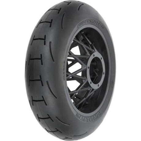 Pro-Line kolo s pneu 1:4 Supermoto 2.0 S3 zadní, disk černý: PM-MX/SM
