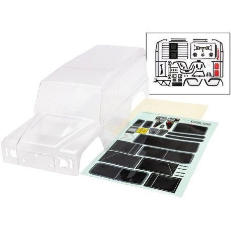 Traxxas karosérie TRX-4 Land Rover Defender čirá (bezsponková)