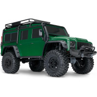 Legendás expedíciós RC autó modell Traxxas TRX-4 Land Rover Defender 1:10 méretarányban. Differenciálzárakat, kétfokozatú sebességváltót és portáltengelyeket tartalmaz. Tempomat funkció, modellfeldolgozás és széleskörű hangolási lehetőségek. Új, részletes, slipless karosszériával.