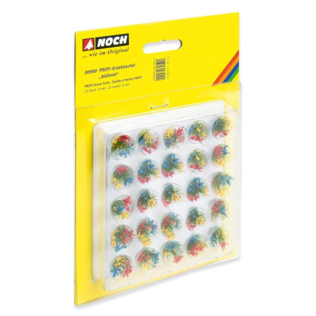 NOCH PROFI fűcsomók - Virágzó 9mm, 25db