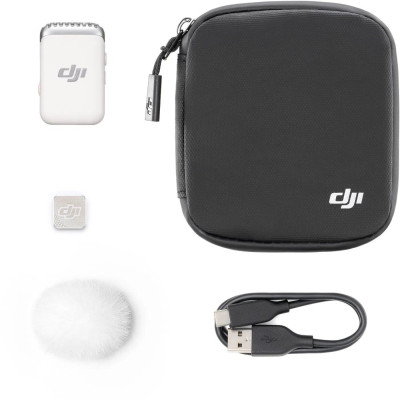 DJI Mic 2 (1 adóvevő, platinafehér)