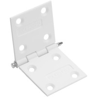 STANDARD nejlon zsanér fémcsappal. A zsanér mindkét felén lyukak találhatók a fába vagy habba való állandó rögzítéshez. Méretek: 34x16 mm (1-11/32x5/8"). Összehajtva. 10 darabos csomag.