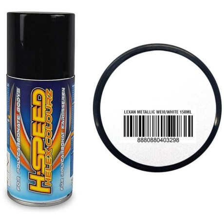 H-Speed barva ve spreji metalická bílá 150ml