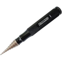 A H-Speed csapágykidobó egy praktikus eszköz a csapágyak házból való fel- és leszereléséhez. Csúszásgátló keresztbordázatú alumínium nyéllel rendelkezik, 120 mm hosszú és 18 mm átmérőjű. Lépcsős kialakítás 2-14 mm belső csapágyátmérőkhöz.