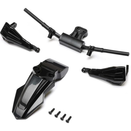 Losi blatník, chrániče rukou, řídítka, černá: PM-SM