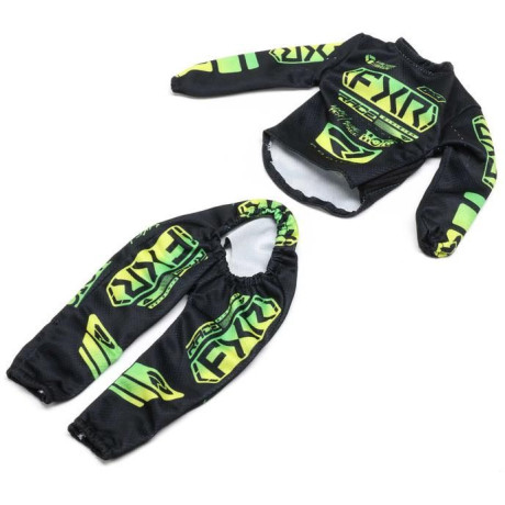 Losi oblečení jezdce FXR černá Podium Gladiator: PM-SM